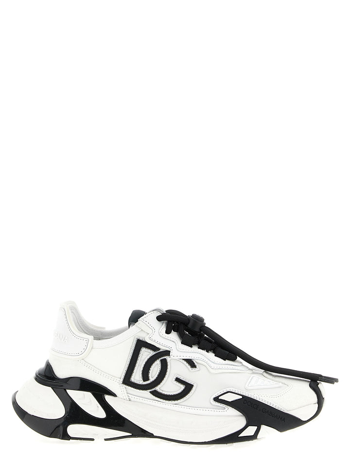 Dolce & Gabbana Day Faster Sneakers - White/Black | e73322c9bc6e31a080b58913cf2b998599286bf5