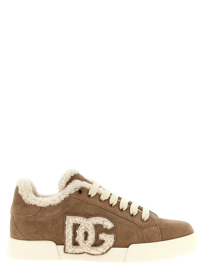 Dolce & Gabbana Portofino Sneakers - Brown | 18ed152a7493118c7a7a6240f5b034b6d5857402