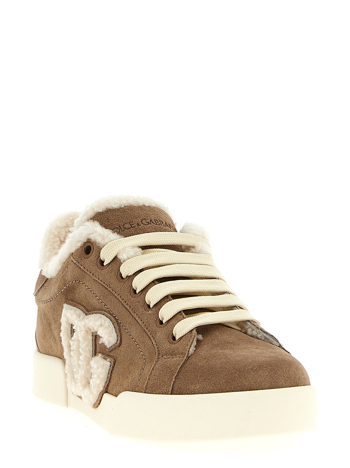 Dolce & Gabbana Portofino Sneakers - Brown | 2116b57d2cb96e00fa301dea2a1c9567f6e7822f