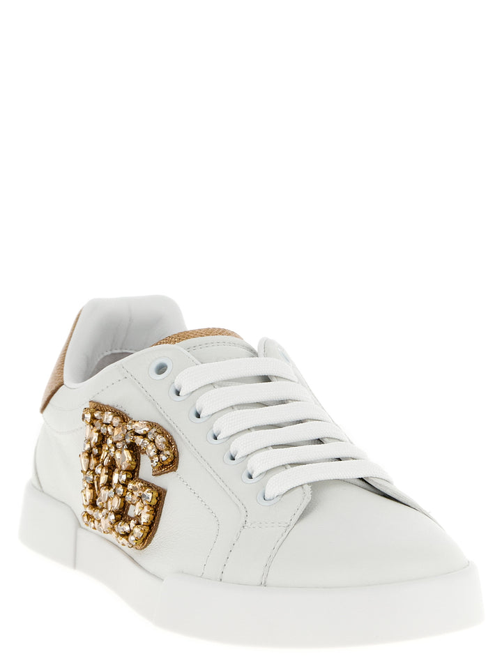 Dolce & Gabbana Portofino Sneakers - Gold | 2408c5e3f387362802a3a1022133a20bc1d8b715