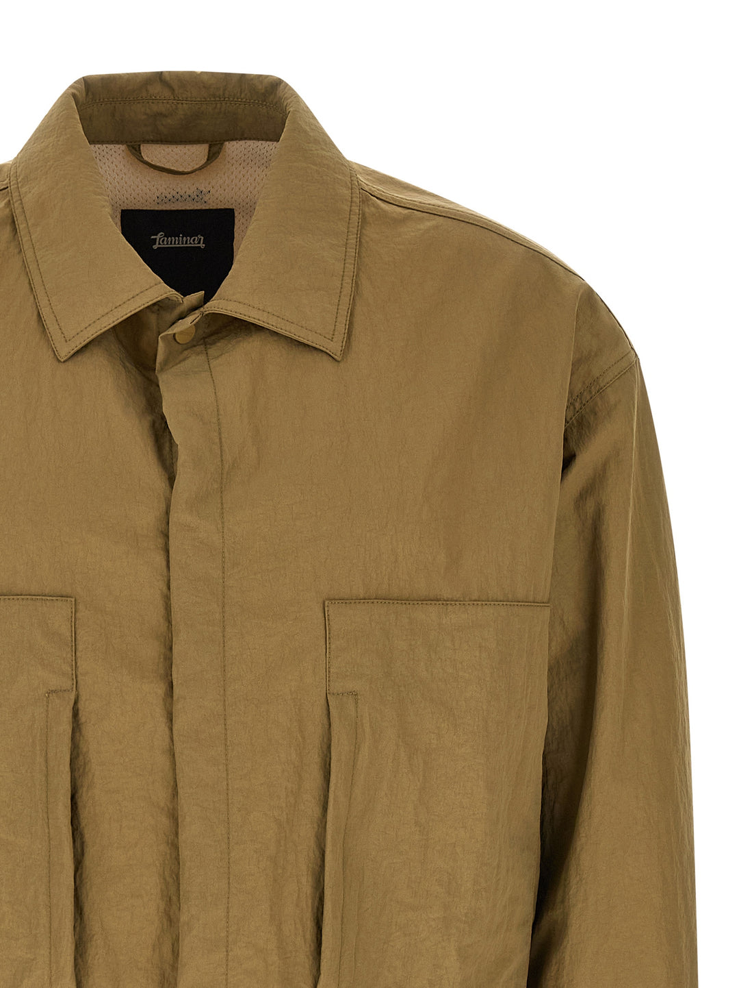 Laminar Shacket Rippled Effect Puffer Jackets - Green | 6a94824a92d756df2eb7b54b913dee0b9364c274