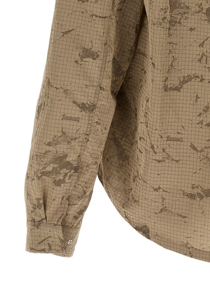 Laminar Ripstop Overshirt Shirt and Blouse - Beige | e4695deac325dfeb2baf7565bf4e53b30035e6e4