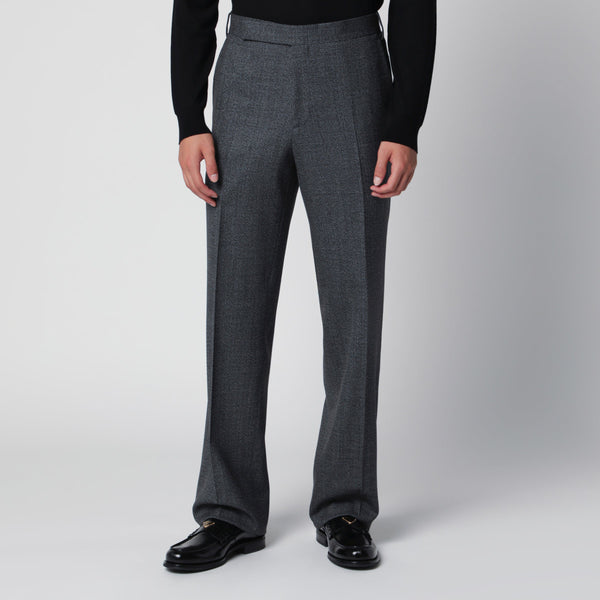 Grey Trousers In Wool