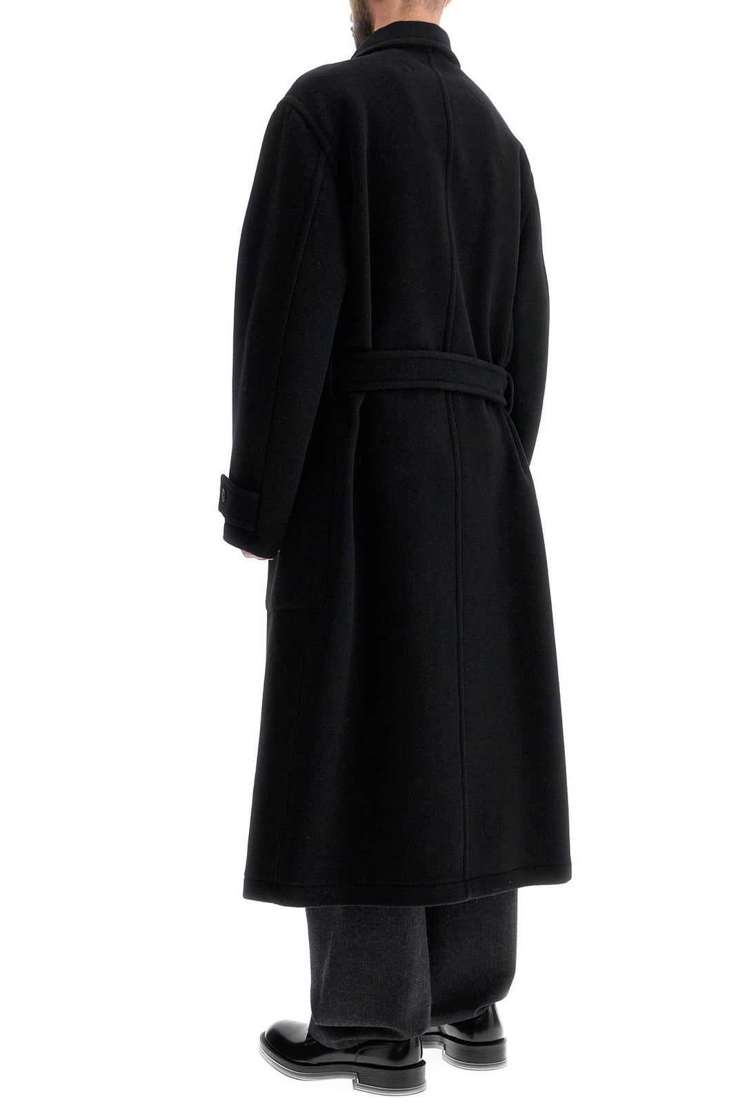 Unisex Double Wool Coat In