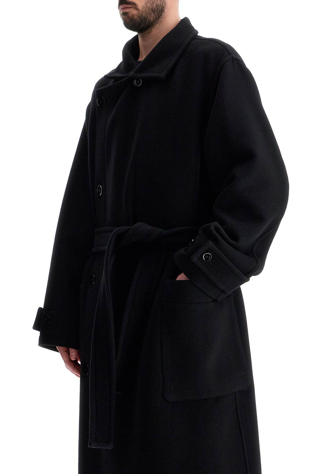 Unisex Double Wool Coat In