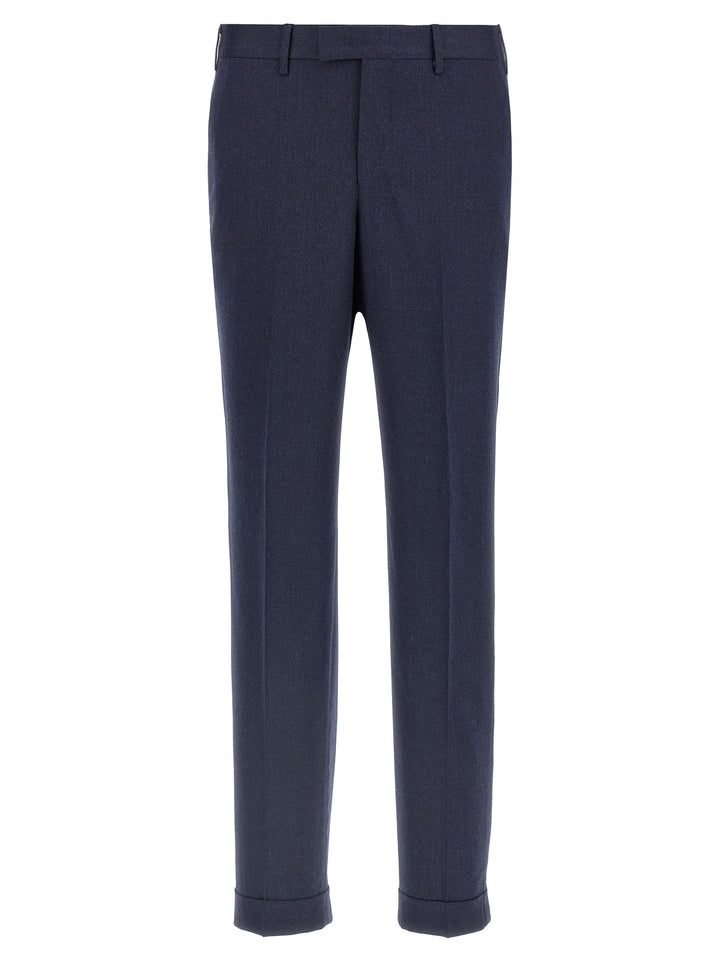 Pt Torino Wool Pants - Blue | 15cb2acdb5187a2f3559c22aa965f756430fab48