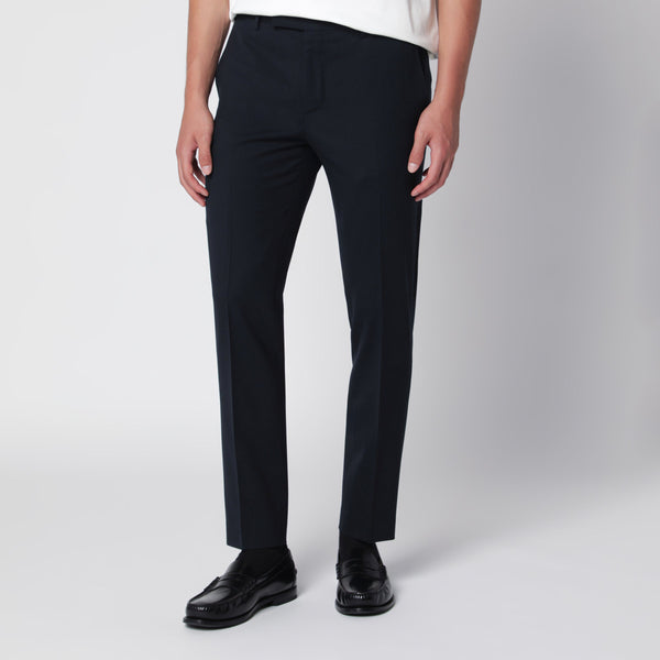 Dieci Trousers In Blue Wool Blend