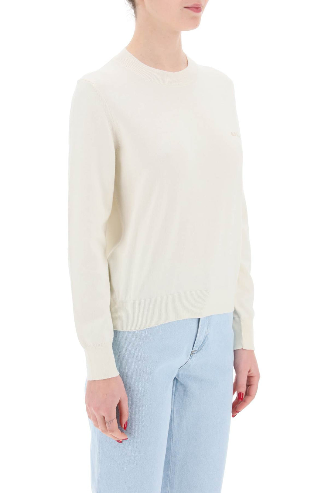 Pullover Girocollo Vera In Cotone