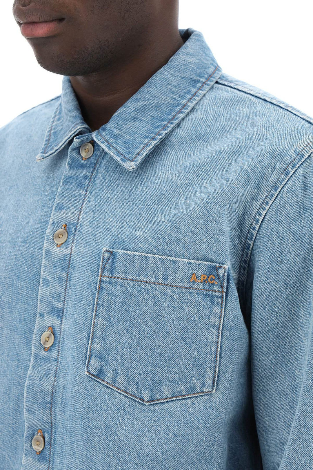 Vittorio Brodée Poitrine Denim Overshirt