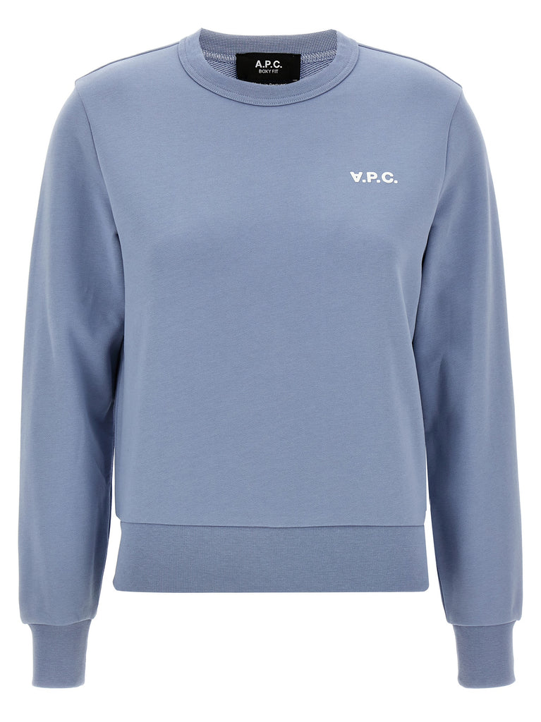 A.P.C. Boxy Petit Vpc Sweatshirt Light Blue | Wanan Luxury
