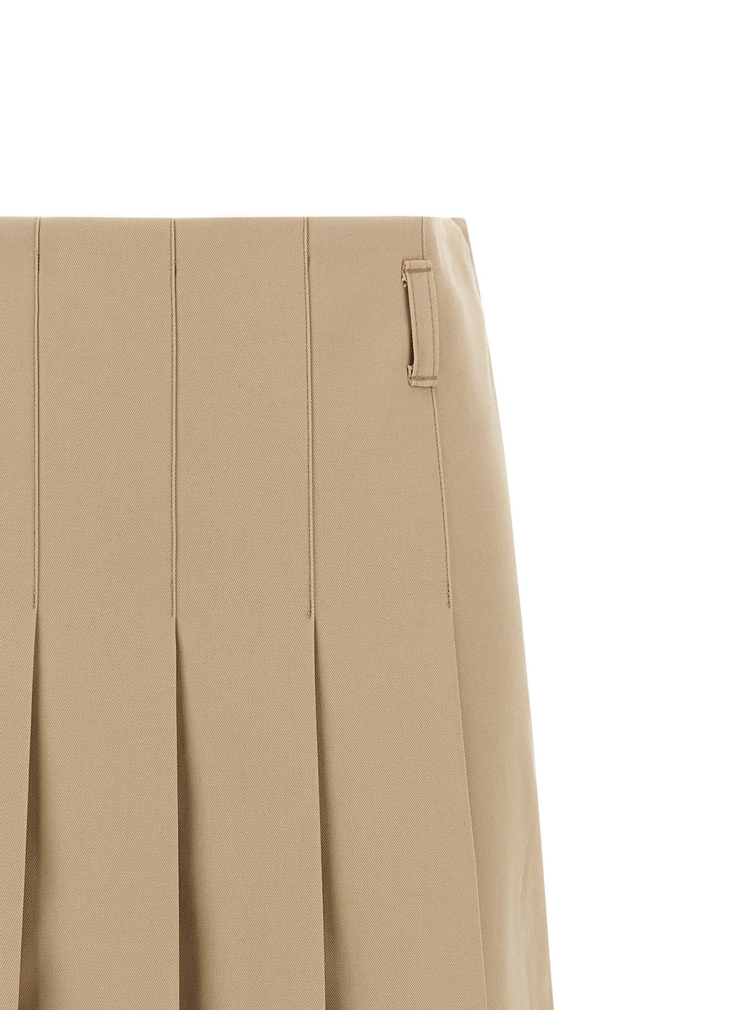 A.P.C. Pleated Skirt Skirts - Beige | 421a00442f802444ec26808bb8cf000a2adcc7eb