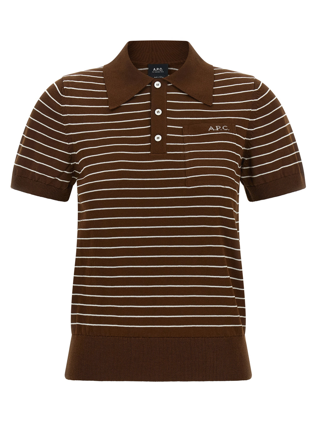 A.P.C. Aline Polo - Brown | d2eaca65883a58a8d717d3303036ca0daf32566b