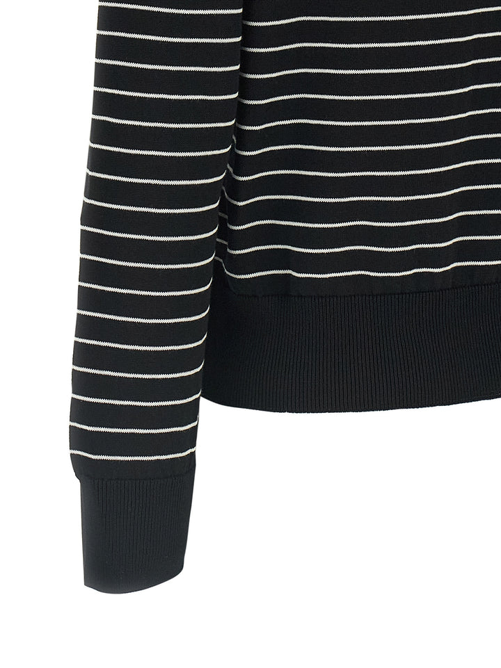 A.P.C. Sima Sweaters and Cardigans - White/Black | 35d022cd6c3c413b749f7de49c1b185efe3d2438
