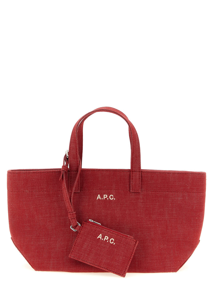 A.P.C. Le Drummer Toile Tote Bag - Red | a864c5200707a776069b7c11b31be07282307312