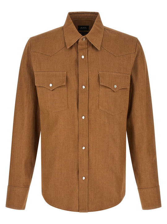 Western Shirt And Blouse Brown
