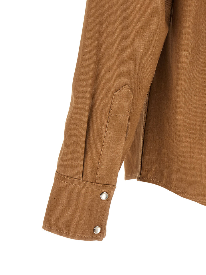 A.P.C. Western Shirt and Blouse - Brown | 4047c69e083313e67d5cd28562c69afbf28f74e9