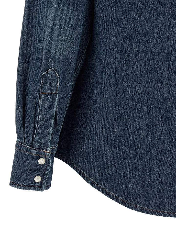 A.P.C. Western Shirt and Blouse - Blue | f151a91fc222eb7e8790ca8831d4705ee7320713