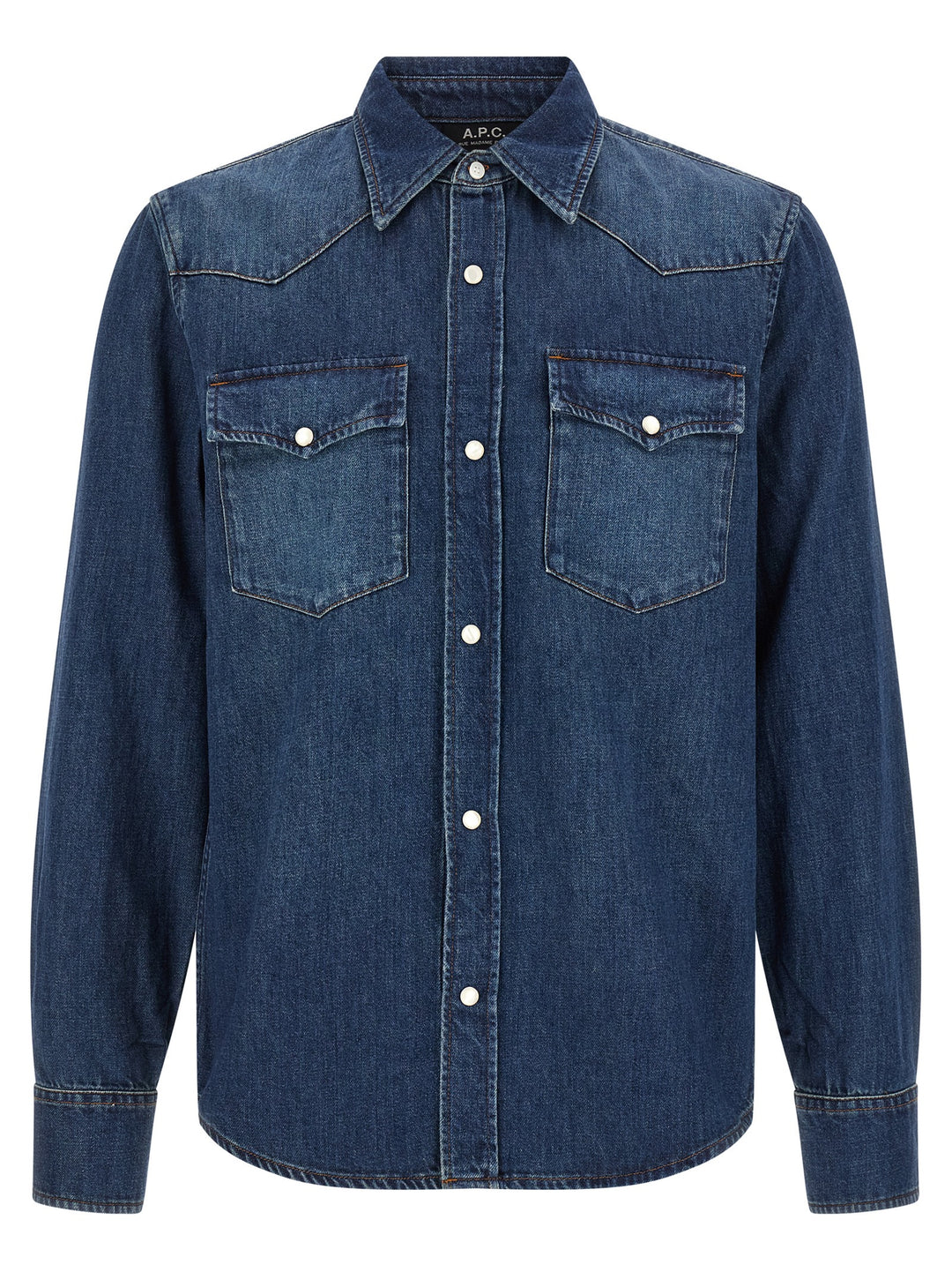 A.P.C. Western Shirt and Blouse - Blue | 4b86602eb92c63a9bf00819c94374f7553594b46
