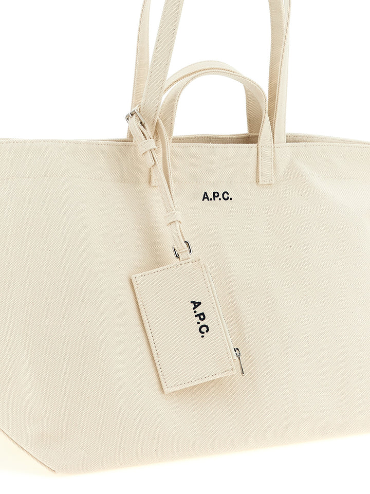 A.P.C. Le Drummer Toile Tote Bag - Beige | e661d99de1769b658d72d02e26cae66333e7a410
