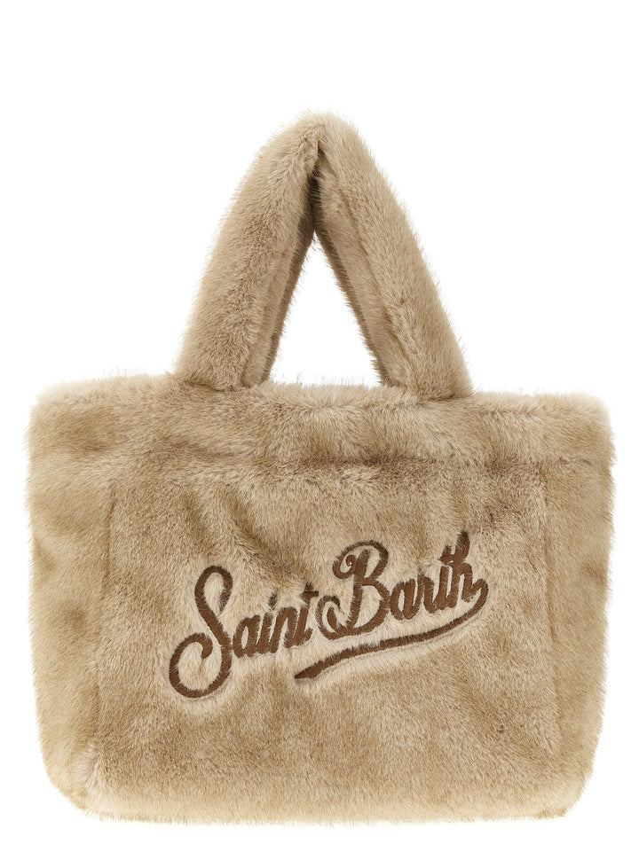 Mc2 Saint Barth Colette Soft Fur Hand Bags - Beige | fdcfe77af13d0a9dcf41f61681b6c3b6be487c76