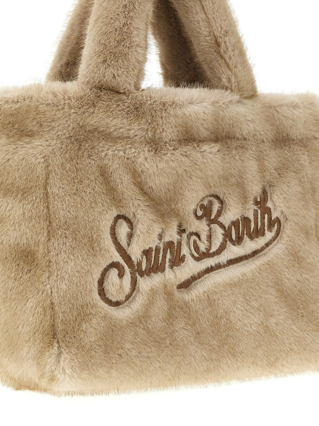 Mc2 Saint Barth Colette Soft Fur Hand Bags - Beige | f2161aab765d540a82478b9a58a74764f630ff11
