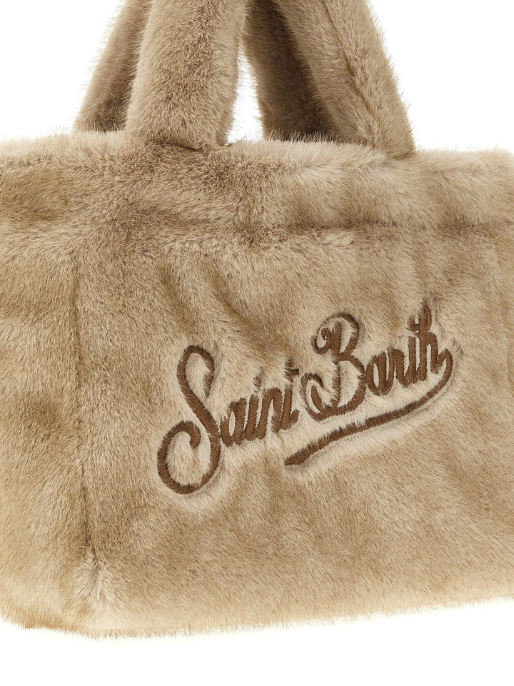 Mc2 Saint Barth Colette Soft Fur Hand Bags - Beige | f2161aab765d540a82478b9a58a74764f630ff11