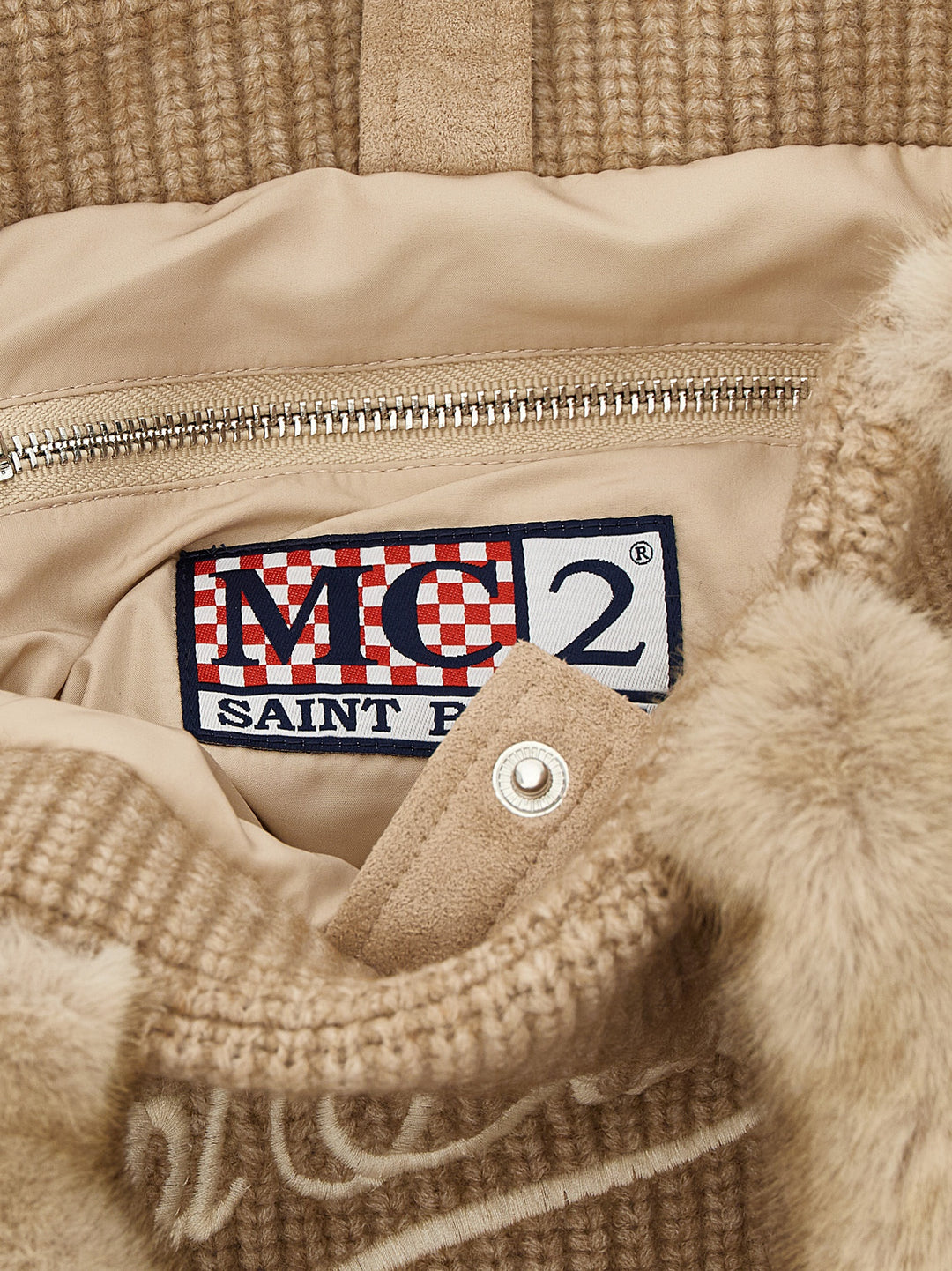 Mc2 Saint Barth Colette Shearling Rib Hand Bags - Beige | 72ff0b3198bdf17eb8c744590b57cf09a904d0b1
