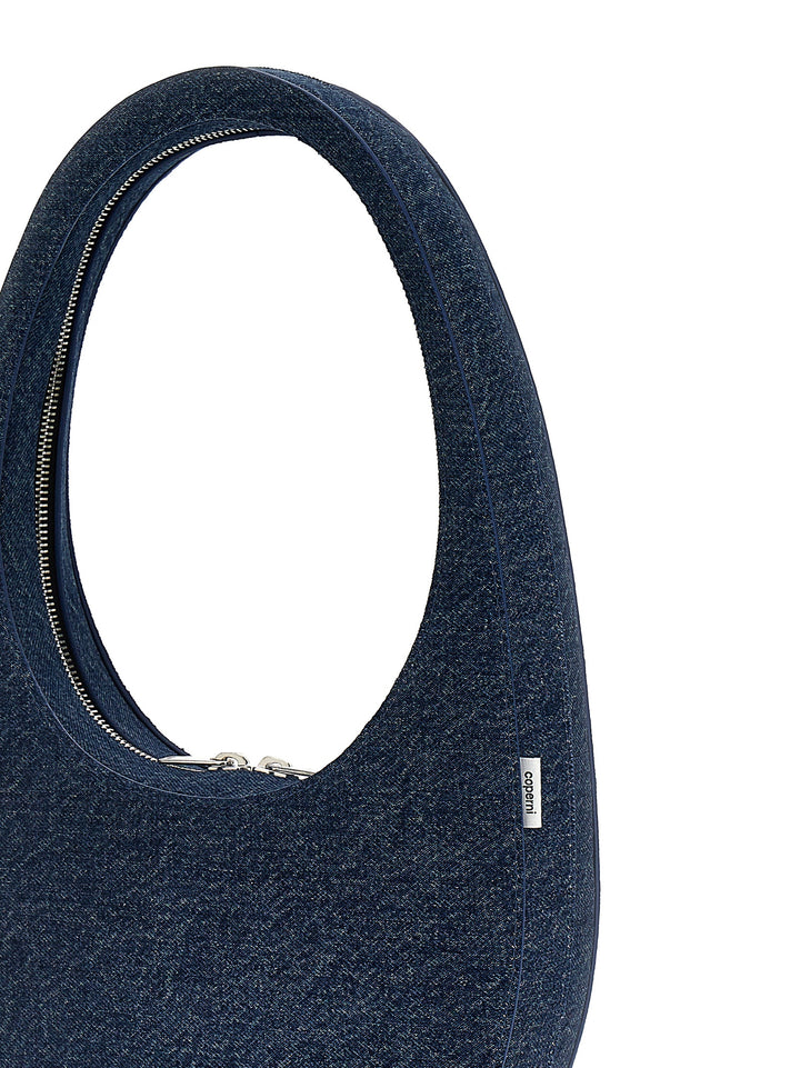 Denim Swipe Bag Hand Bags Blue