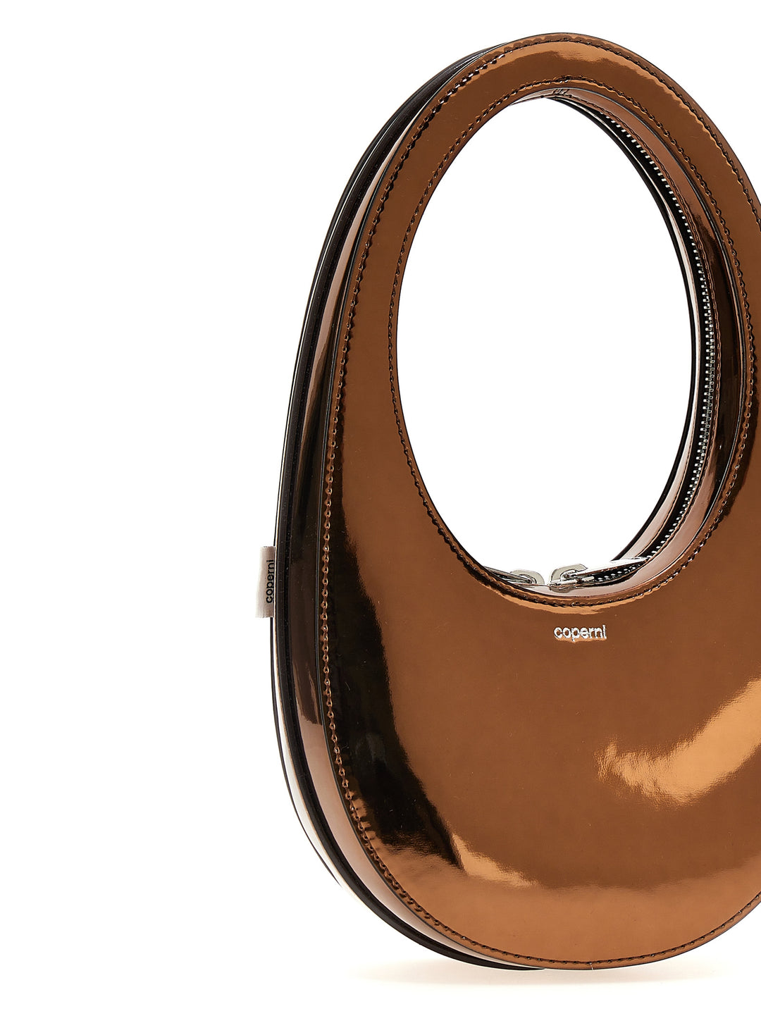 Mirrored Mini Swipe Bag Hand Bags Brown