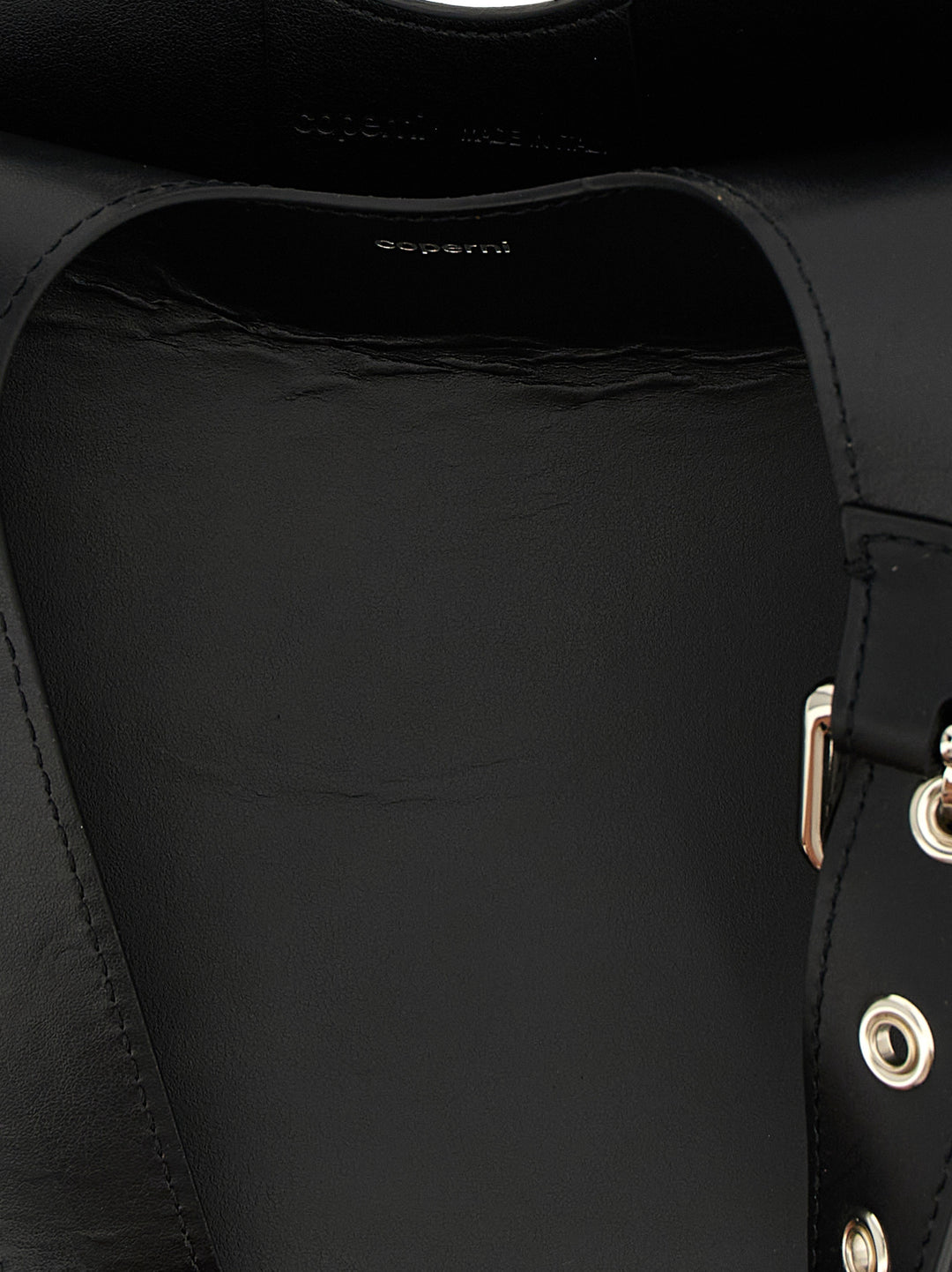 Coperni Belt Heart Shoulder Bags - Black | 77784938dac840da8cfcd28a6b649b8d2c988f0a