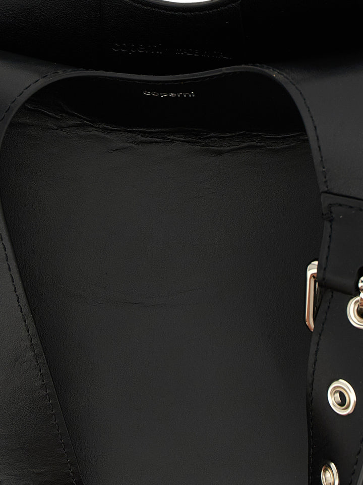 Coperni Belt Heart Shoulder Bags - Black | 77784938dac840da8cfcd28a6b649b8d2c988f0a