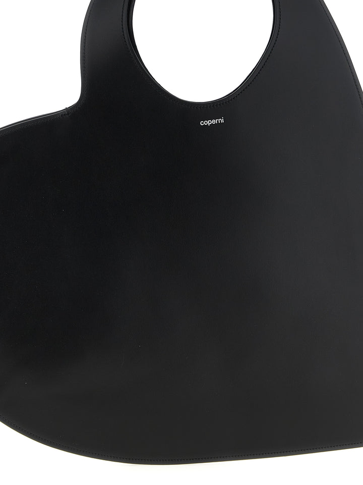 Coperni Double Heart Shoulder Bags - Black | 9593d46a3ede5c6682c83637bcdbabadc67538ee