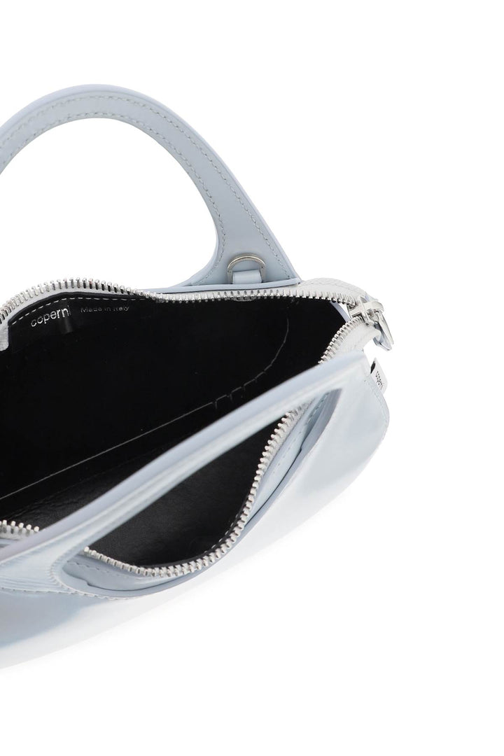 Swipe Micro Baguette Bag In Shiny Leather