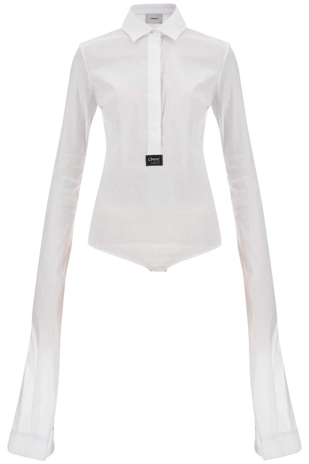 Camicia Body Con Maniche Extra Lunghe