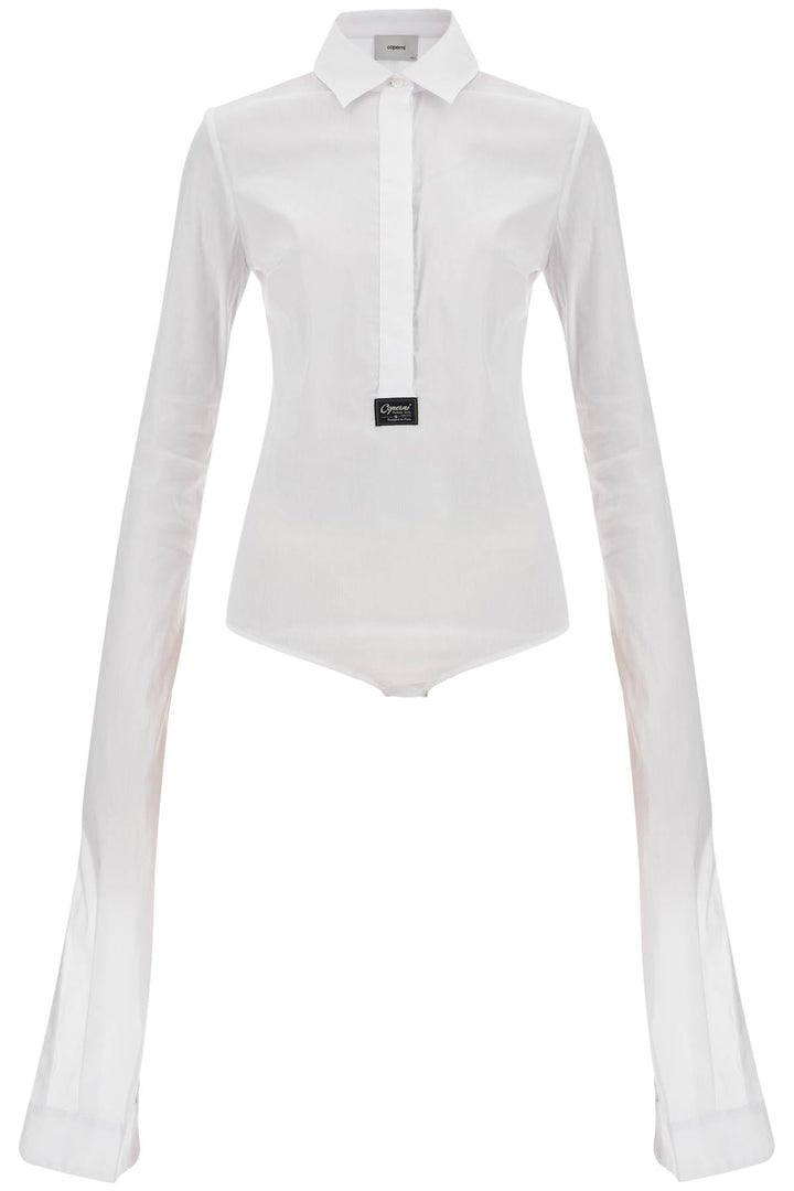 Camicia Body Con Maniche Extra Lunghe