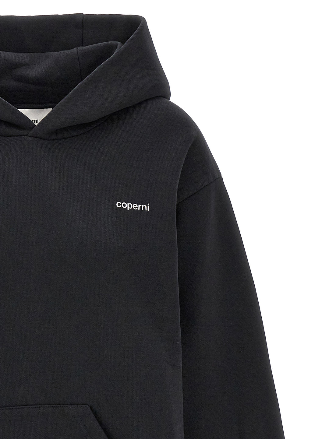 Logo Print Hoodie Sweatshirt Black