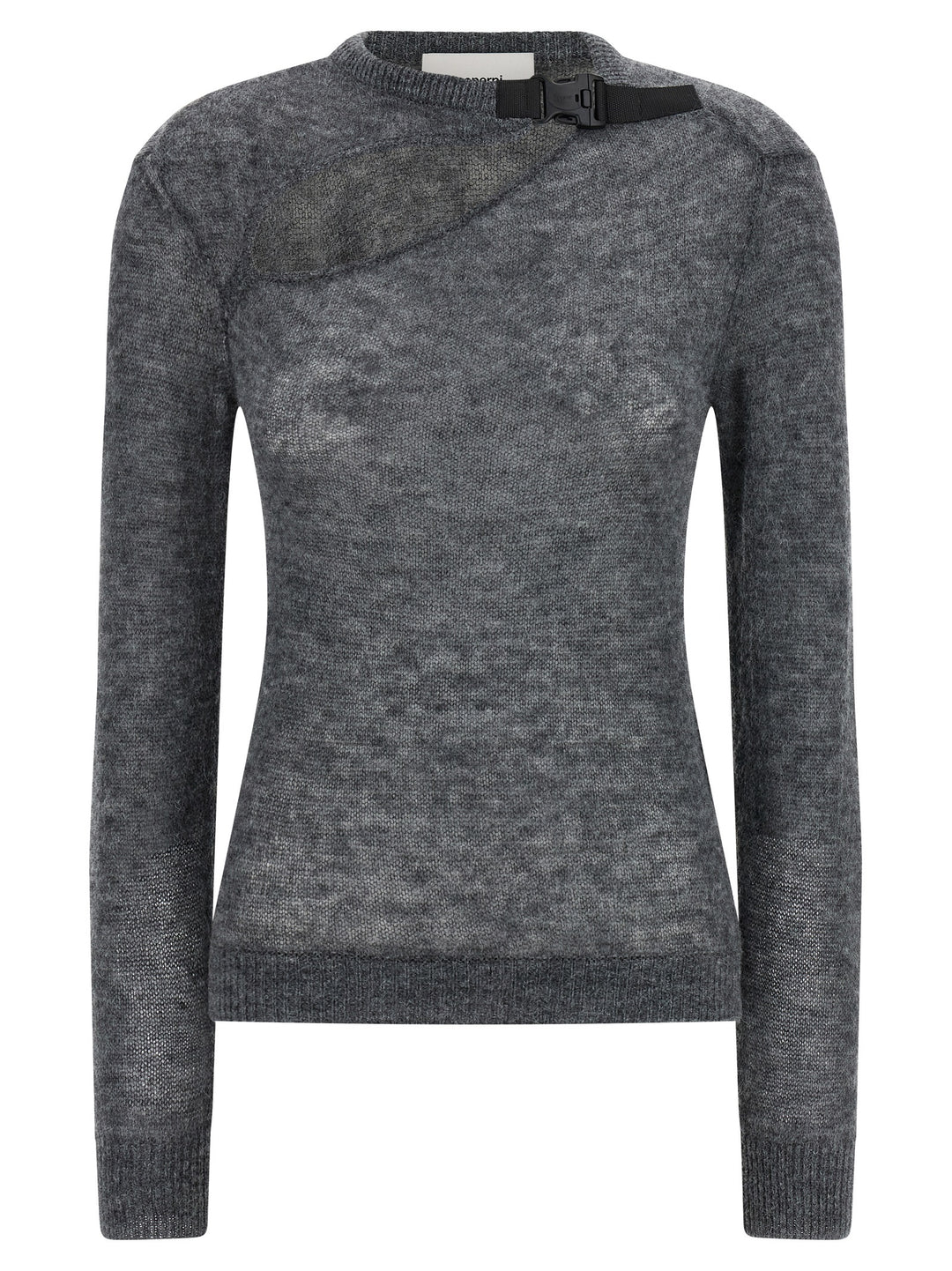 Coperni Buckle Cut-Out Sweaters and Cardigans - Gray | ca4cad1f925504e279ba7b40aa7f0047154eb3bb