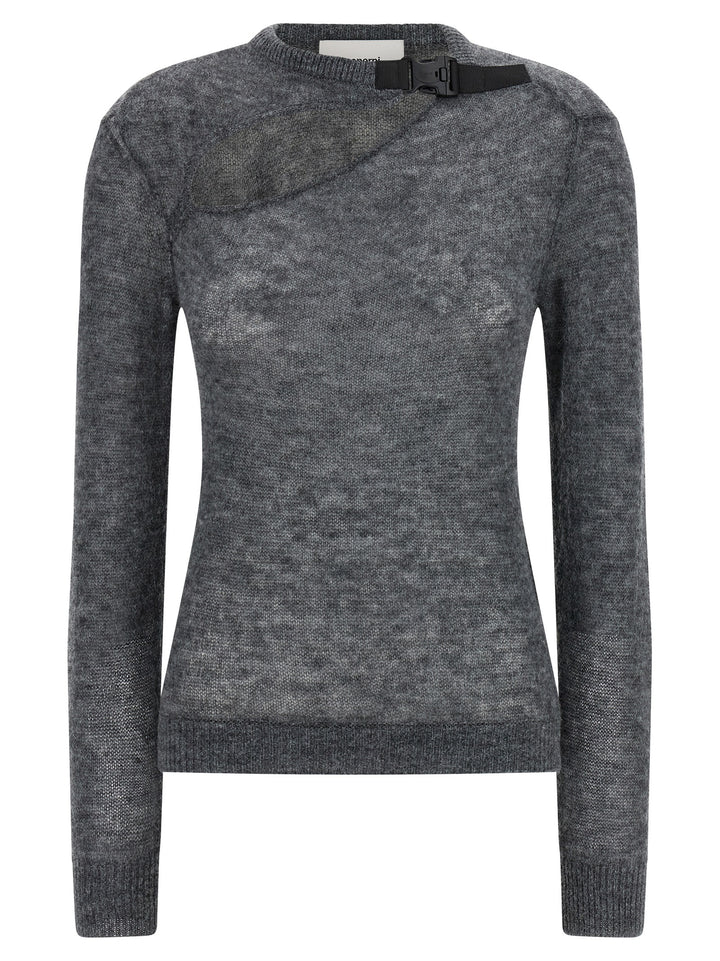 Coperni Buckle Cut-Out Sweaters and Cardigans - Gray | ca4cad1f925504e279ba7b40aa7f0047154eb3bb