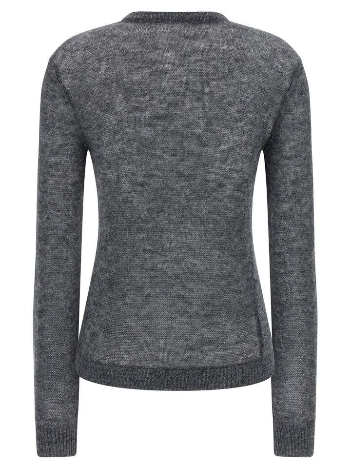 Coperni Buckle Cut-Out Sweaters and Cardigans - Gray | 86924d084c32d17bb3ae80a6d7eac15ac9cd273d