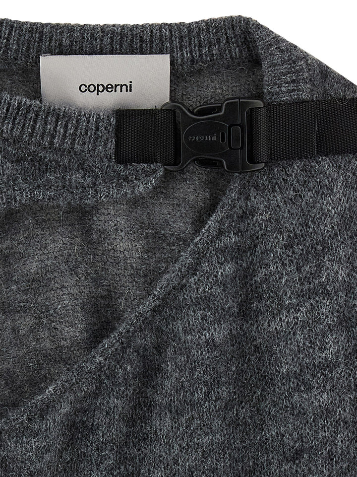 Coperni Buckle Cut-Out Sweaters and Cardigans - Gray | 1ad07ed8e8b54e0dd41c867c8c6b34d14be5577c