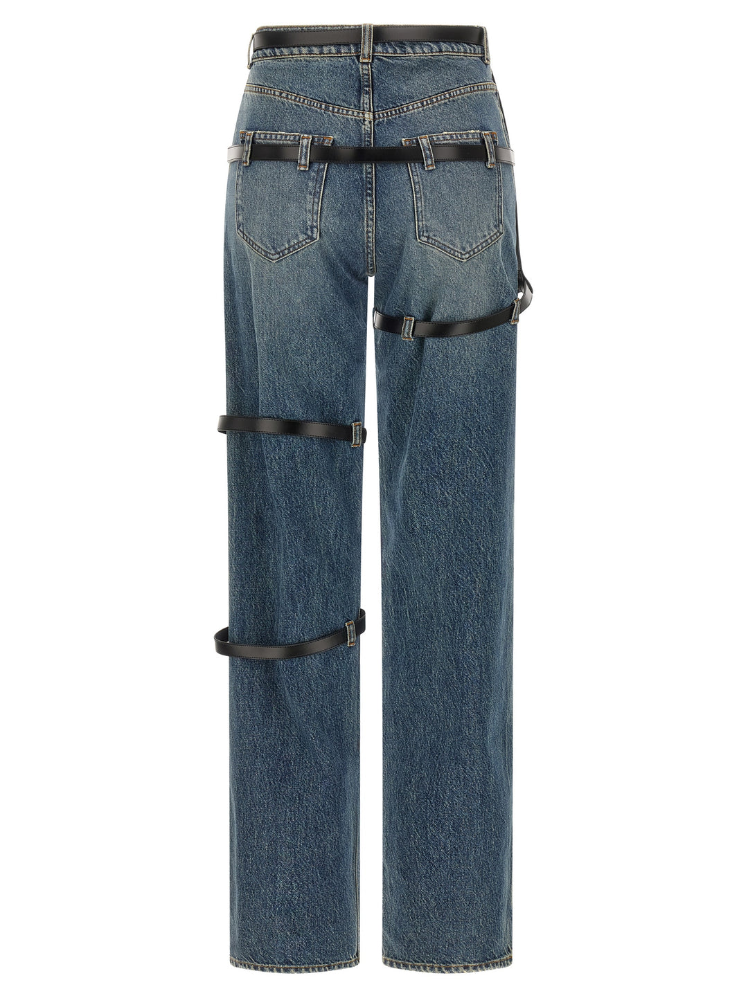 Coperni Multi Belt Jeans - Blue | 76b3c869fa48d120082eb911d1a076d212a93de6