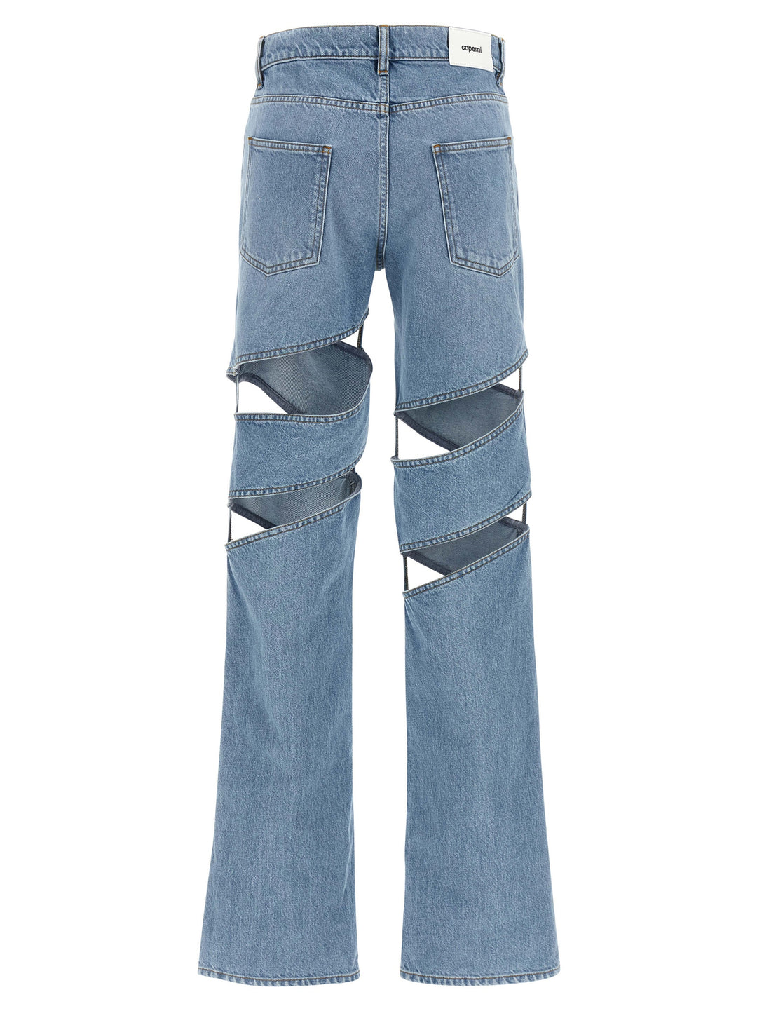 Coperni Spiral Jeans - Light Blue | 0c730ff2be0aca3df7dfe5d8af773146a3f914ff