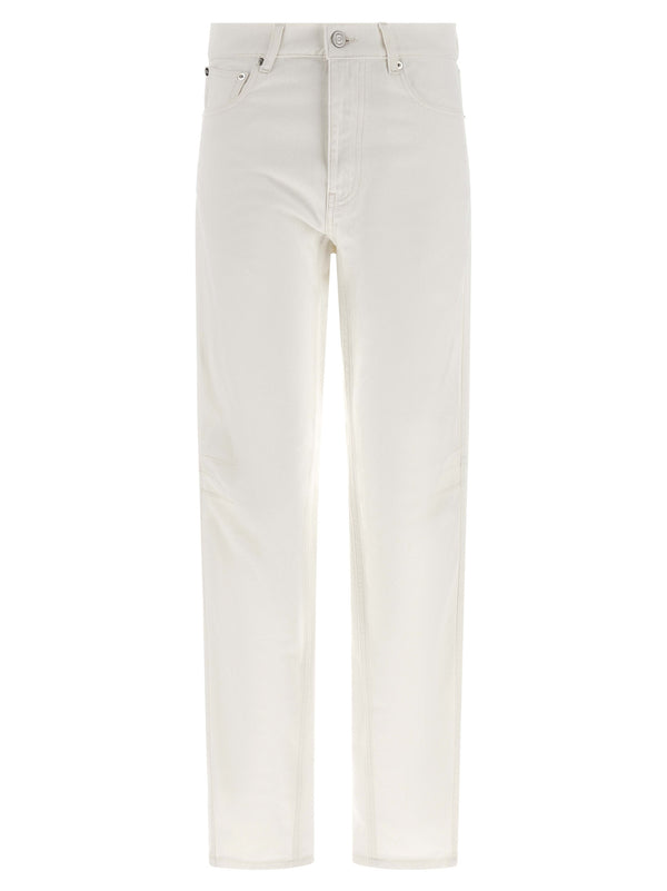 Tapered Denim Jeans White