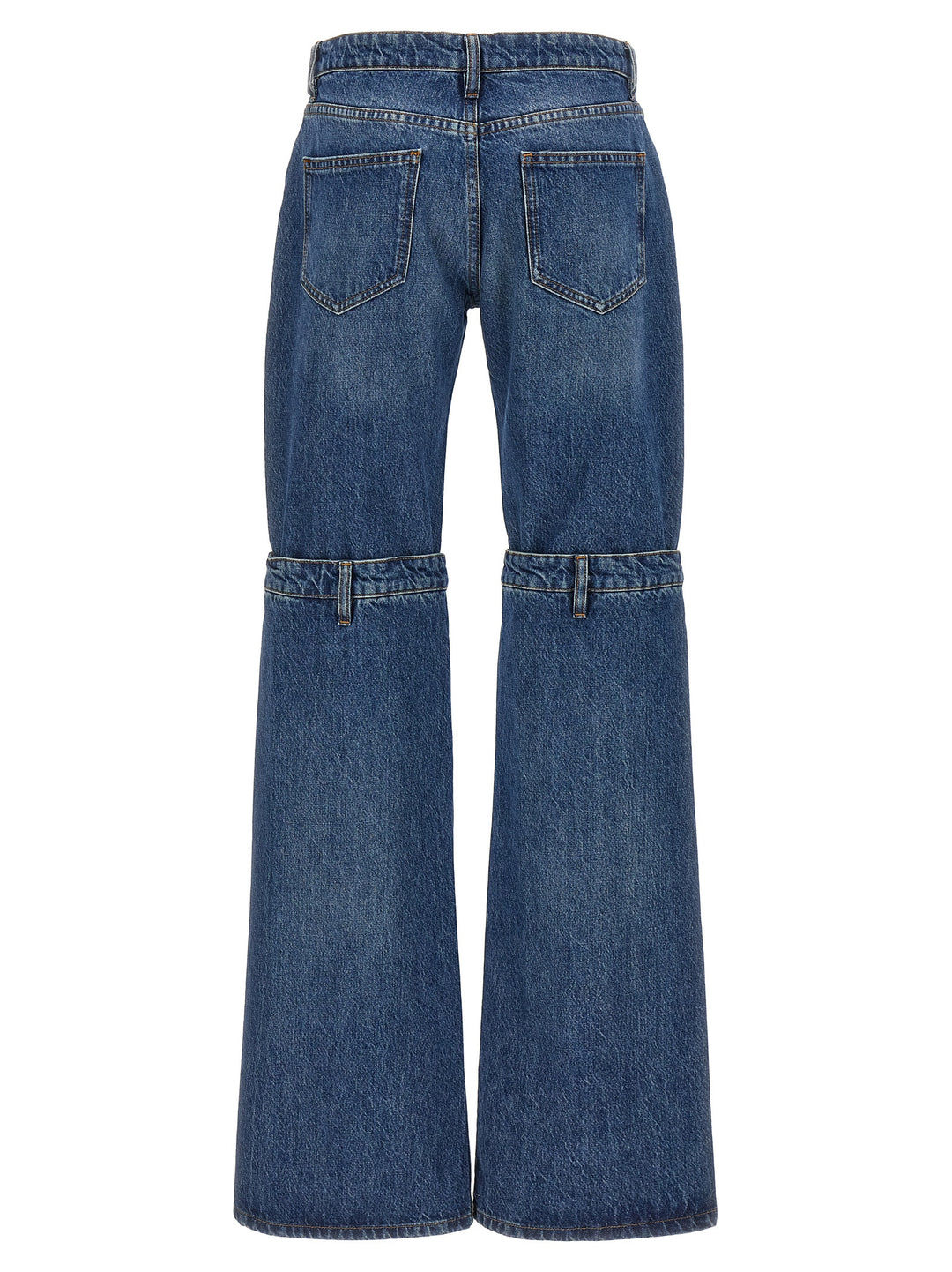 Open Knee Jeans Blue