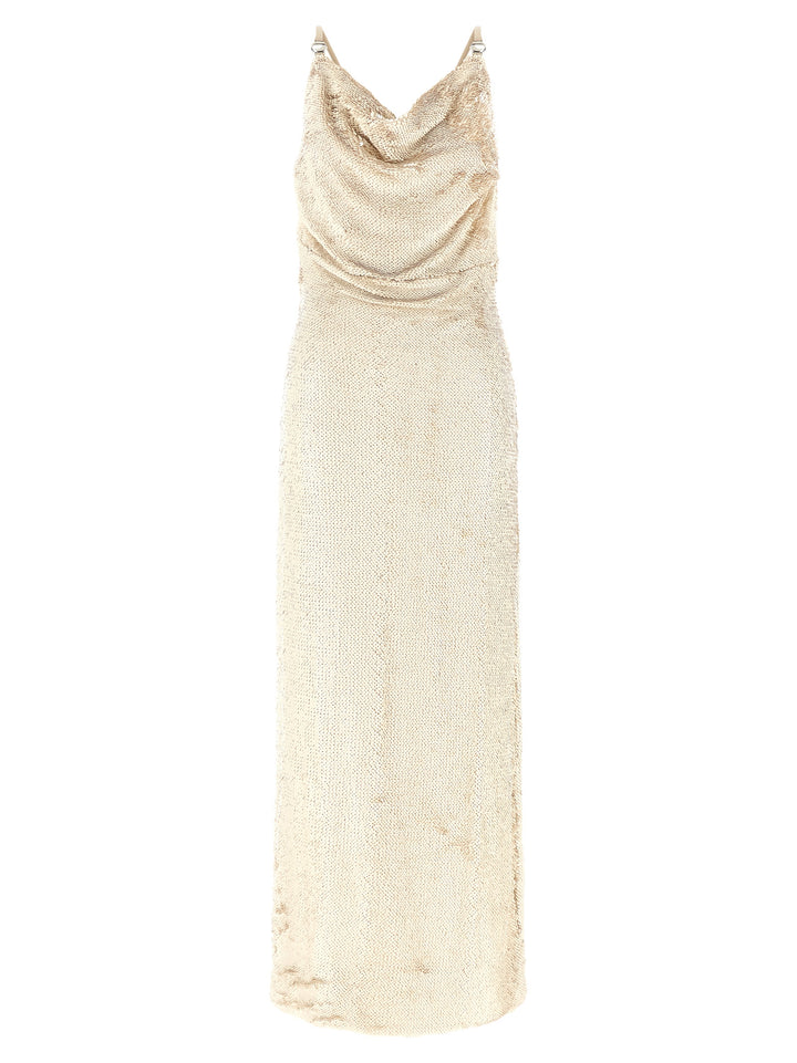 Coperni Sequin Dress Dresses - Beige | e38e31c086147d601ad4b8ce015a38fbe024191b