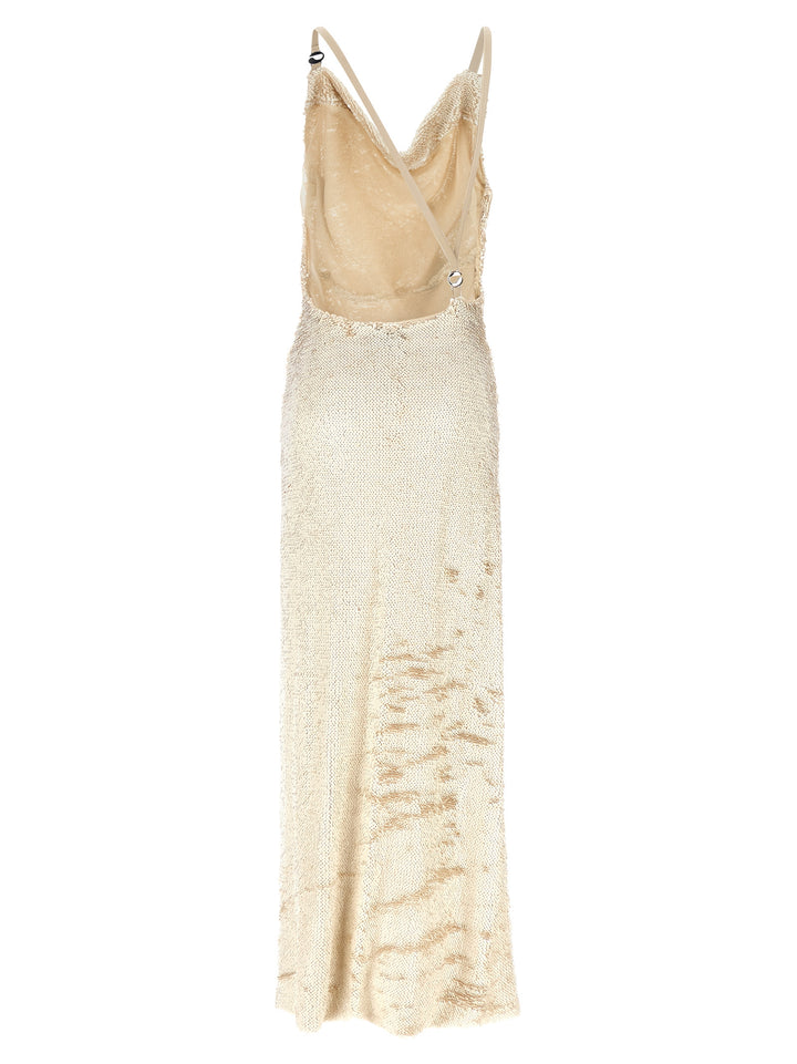 Coperni Sequin Dress Dresses - Beige | edda37e73a40a79900c660d9a46032ce93d13957