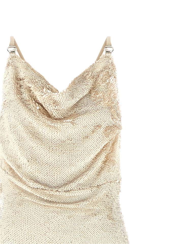 Coperni Sequin Dress Dresses - Beige | 299adc1080bb4439f3a6f5842f76dbeac7260284