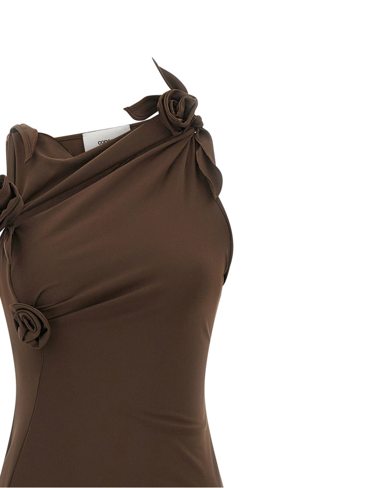 Coperni Flower Dress Dresses - Brown | 66a476c15a4c5e1ccd6c60c93ea6f88a6bb62091