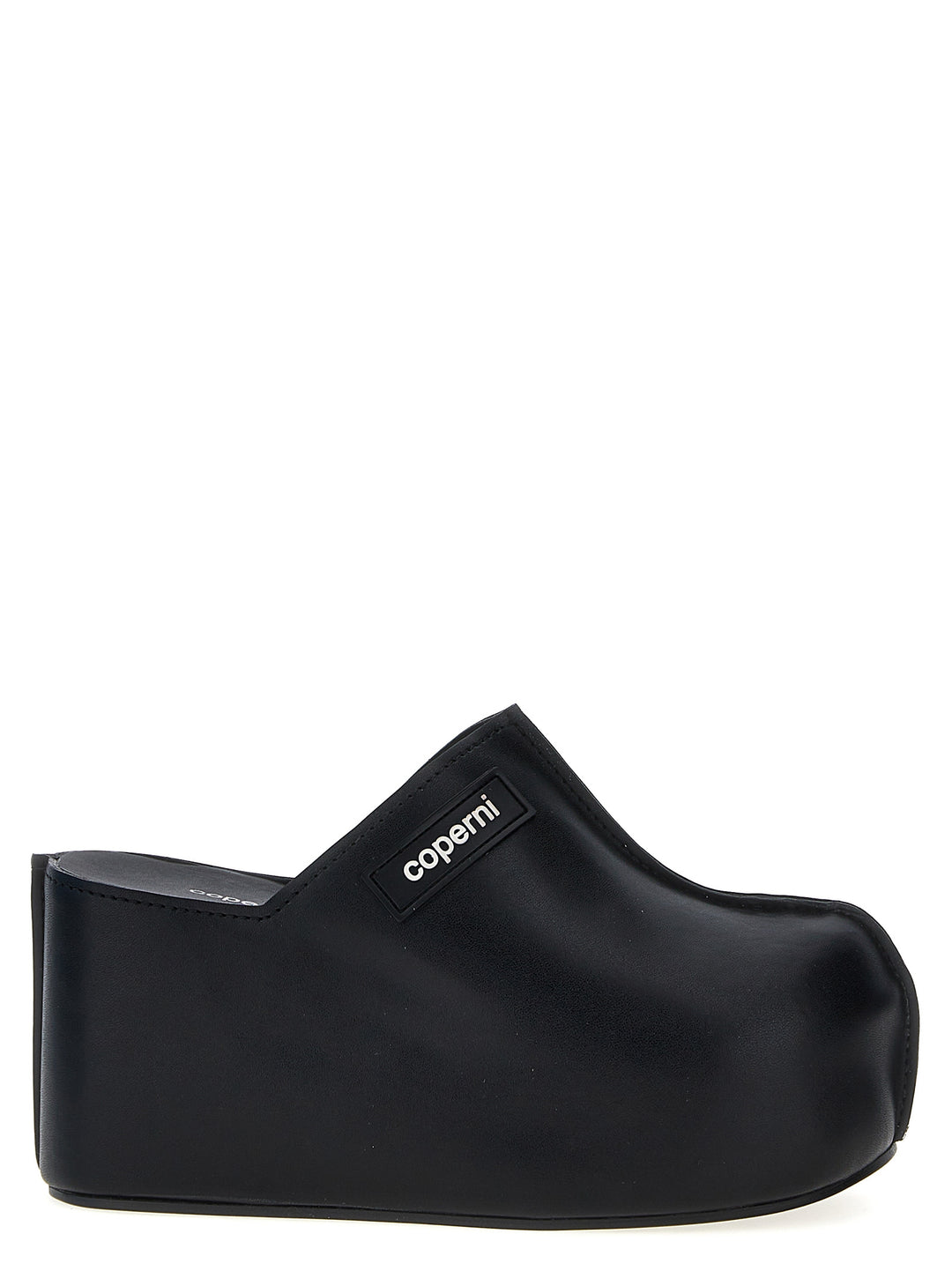 Branded Clog Wedge Wedges Black