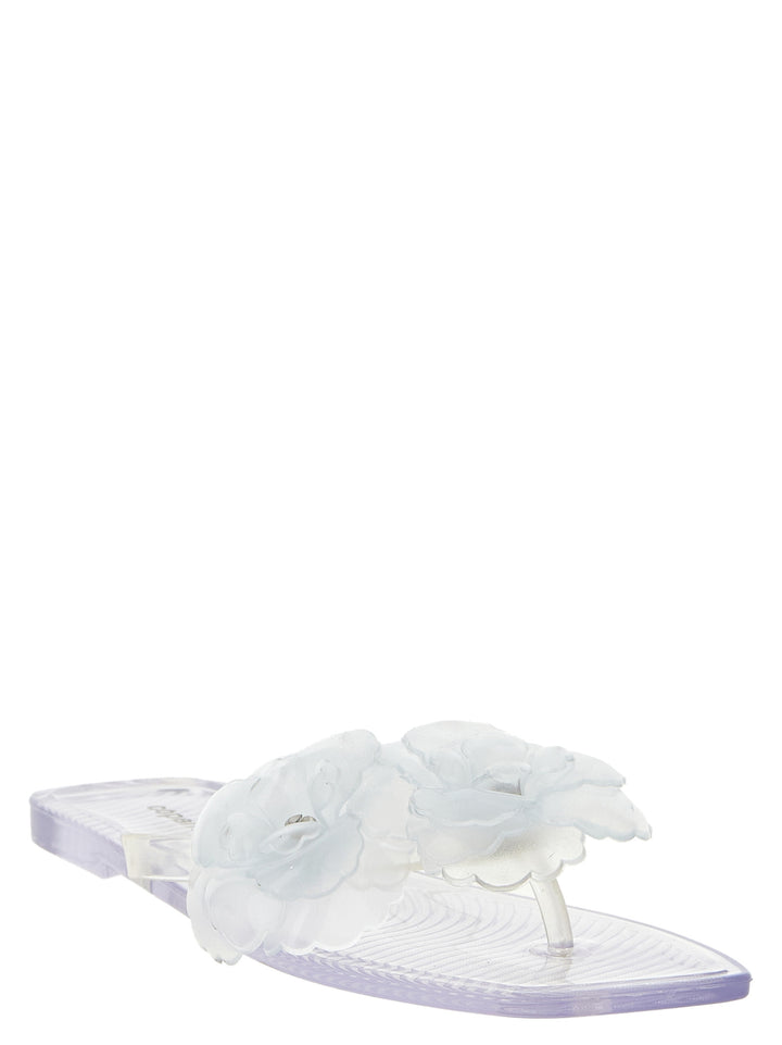 Coperni Silicone Flower Flat Sandals - Transparent | 11fa169b016885e2908b302a9ac22328120e95c1